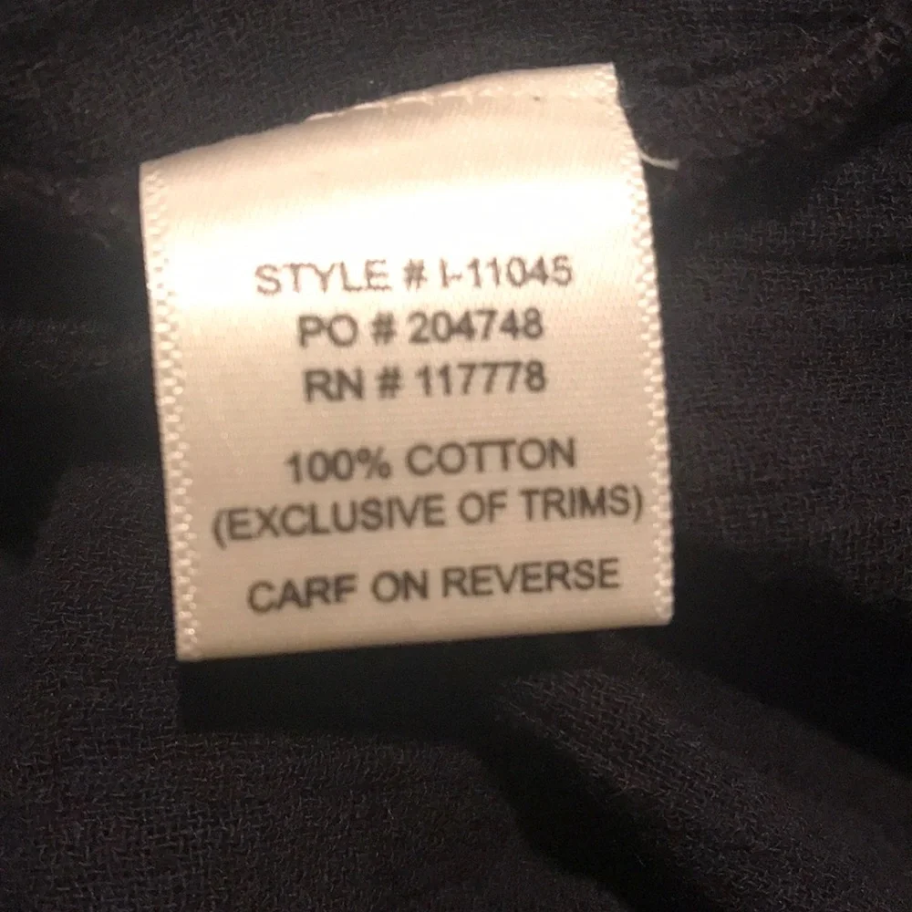 Love Stitch Contrast Lattice Tie Front Navy Top - Picture 4 of 5